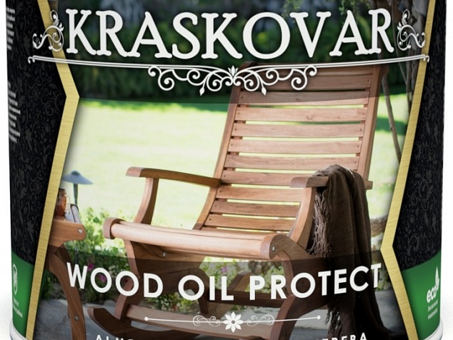 Масло льняное для дерева Kraskovar Wood Oil Protect 0.75л